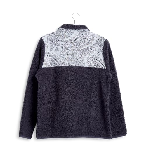 Vera Bradley 36587-182593XL Women'S Fleece Pullover Sweatshirt With Pockets (Extended Size Range), Soft Sky Paisley thumb #3