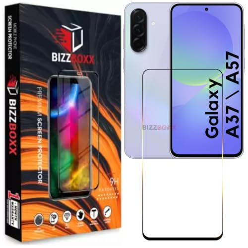 Image of Tempered Glass Compatible with Samsung A37 5G | A57 5G Screen Protector Guard - HD Clarity, Anti-Fingerprint Screen Guard (Sam A37 | A57-6.7 inch) With Installation Kit - Pack of 1