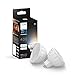 Produktbild Philips Hue White Ambiance MR16 LED Lampe 2er Pack, dimmbare LED Lampen für das Hue Lichtsystem mit allen Weißtönen, smarte Lichtsteuerung über Sprache und App