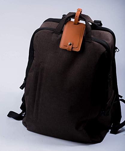 Luggage Bag Tags Leather Travel Id Labels Suitcase Name Tags With Snap #TOP6