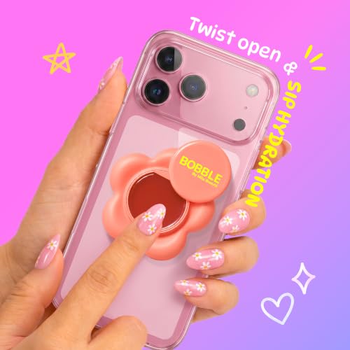 Image of Mila Beaute Bobble Gloss Balm Phone Pod | Cushion Soft Lips with 6-Peptide Complex & Collagen | Natural Tinted Glossy Finish | Non-Sticky & Lightweight | Hydrating & Nourishing I For Dry & Chapped Lips I Lip Balm-Peach Sorbet, 20gm