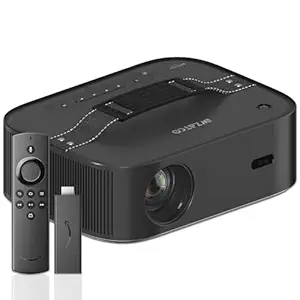 Wzatco Alpha 2 Max + Fire TV Stick (Certified Netflix, Prime, Hotstar & More) 18000 Lumens Ultra Bright, Native 1080P FHD 4K HDR Support | Auto (Focus+Keystone+OA), Dolby, WiFi 6, BT, HDMI ARC