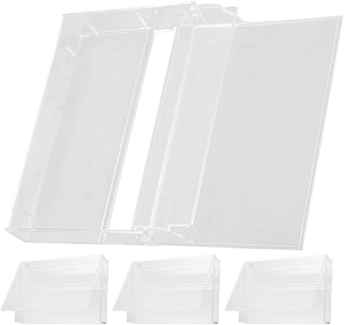 4pcs Cassette Tape Storage Cases for Audio Tape, PP Protection