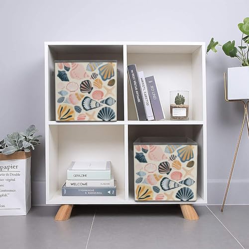 Cubes de rangement pliables coquillage pour dressing ordonné - 6