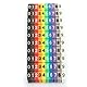 Digitales Nummernröhrchen Adernummernetikett Röhrchenkabelmarkierer Bunt 1,5 Mm², 2,5 Mm², 4 Mm², 6 Mm² (optional)(100 STÜCKE KCM-4MM 4 Quadrat)