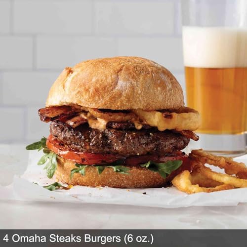 Omaha Steaks Steakhouse Favorites (4 Butcher's Cut Ribeye Filets, 4 Air-Chilled Boneless Chicken Breasts, 4 Classic Steak Burgers, 4 Individual Scalloped Potatoes, 4 Caramel Apple Tartlets, 1 jar Omaha Steaks Seasoning)