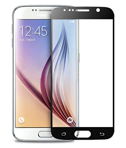 Image of Screen Protector for Samsung Galaxy S7 (Black) Tempered Glass Edge-to-Edge 6D Screen Guard With Installation Kit