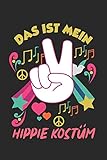  Das Ist mein Hippie Kostüm: Notizbuch/Tagebuch/Organizer/120 Karierte Seiten/ 6x9 Zoll