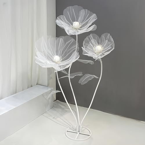 Wedding Decorations For Reception, 5.58 ft Huge Artificial Silk Flower Decoration, Spring Wedding Arrangements, Party Banquet Background Decor, Photographic Props, Shop Window Display, White