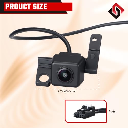 Image of Rearview Backup Camera OE:95760-3M060 Fit for 2009-2011 Hyundai Genesis | OE:95760-3M060 95760-3M050 95760-3M000 95760-3M061