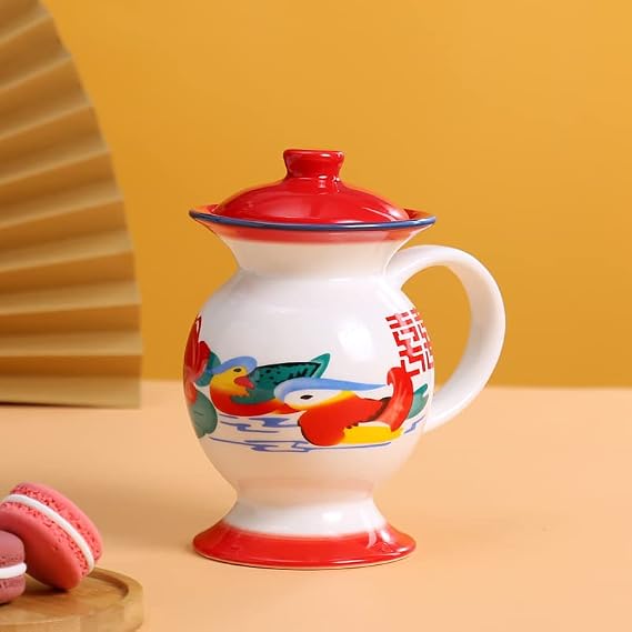 Creative Ceramic Cup/Coffee Cup/Drink Cup/Beer Cup/Spoon for Coffee Cup/Calebasse Maté Tea Cup with Straw and Cleaning Brush