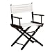 Maquilleuse Directeurs Présidents De Maquillage En Bois Pliable Fauteuil De Maquillage Professionnel Pour Les Clients Portable Lightweight Maquillage Director Chaise Avec Repose-pi Dire(Color:Blanc A)