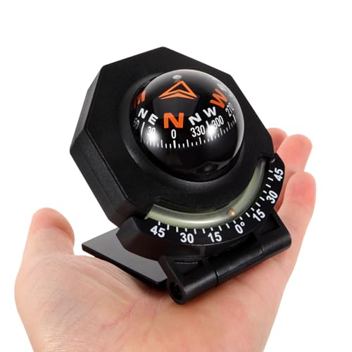 BESPORTBLE Brújula para Tablero de Auto Negra miniatura 3