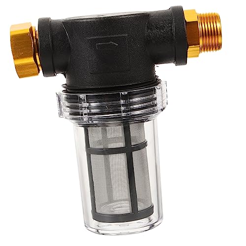 TOYANDONA Hochdruckreiniger Wasserfilter Gartenschlauch Sedimentfilter 3/4 Eu Standard Einlassfilter Zum Schutz Der Pumpe Praktischer Gartenzulauffilter