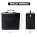 Bivisen Black Leather CD Case, 400 Capacity CD/DVD Storage Organizer, Portable & Durable
