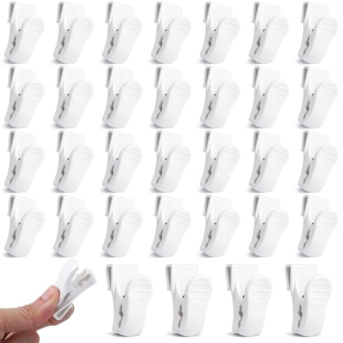 32 Pcs Plastic Gridwall Clips, Accessory Hooks for Hanging Display
