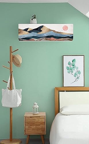 Image of DARSHANAM WORLD Beatiful Designer Ac Cover / / Cutest Printed Air Conditioning Dust Cover For Indoor & All Type AC Split Covers / / Colorfull Folding Designer Ac Cover (Mountain Printed 1 Ton)
