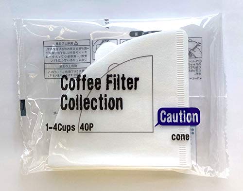 カナエ紙工 コーヒーフィルター KS 円錐 1~4杯用 40枚入り 酸素 漂白
