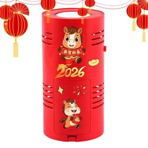 Máquina de Burbujas para Fiestas - Juguete Divertido con Luz de 15 Agujeros para el Año del Caballo - Máquina de Hacer Burbujas Recargable,para Uso en Jardín, Exterior, Baño, Juegos y Fiestas Infantil