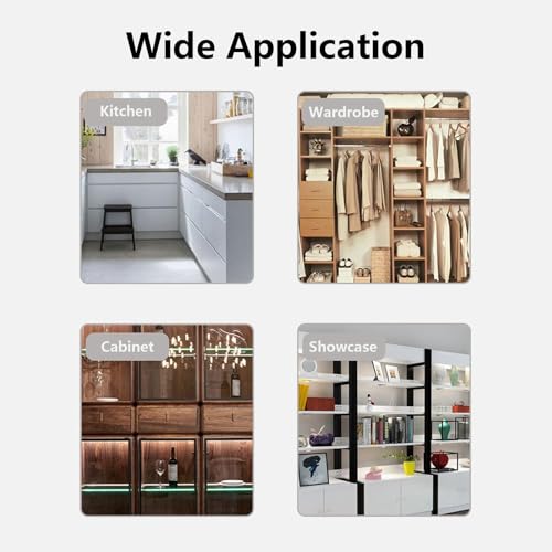 Image of 10 Pieces Heavy Duty Shelf Support, Mounting Brace Fixing Glass Wood Shelf Bracket, Shelf Pegs Shelf Brackets for Kitchen Cabinet Book Shelves, Round Bracket Pins