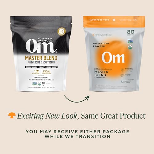 image for OM MUSHROOM SUPERFOOD Om Master Blend Mushroom Powder – Organic Mush