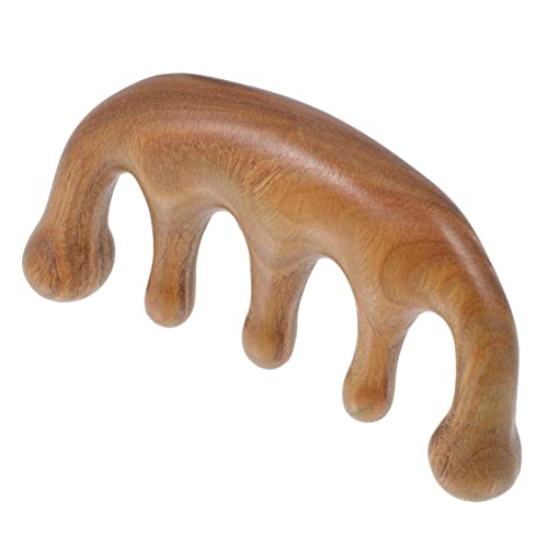 VINTORKY 1pc Green Sandalwood Massage Comb Scalp Shampoo Brush Massage Tools Oil Applicator for Hair Body Massager Message Comb Mens Comb Guasha Massage Tool Massager for Headache Combs