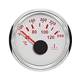 ELING Water Temp Gauge Meter 40-120℃ 52mm 12V/24V with Backlight