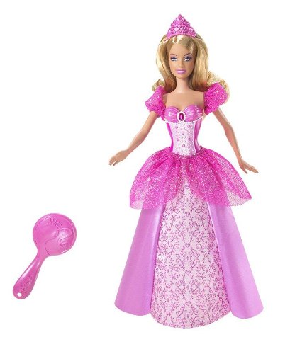 Barbie Princesa Con Falda De Mariposas Rosa – Muñeca Con Diadema Y Zapatos, Juguete +3 Años De Mattel