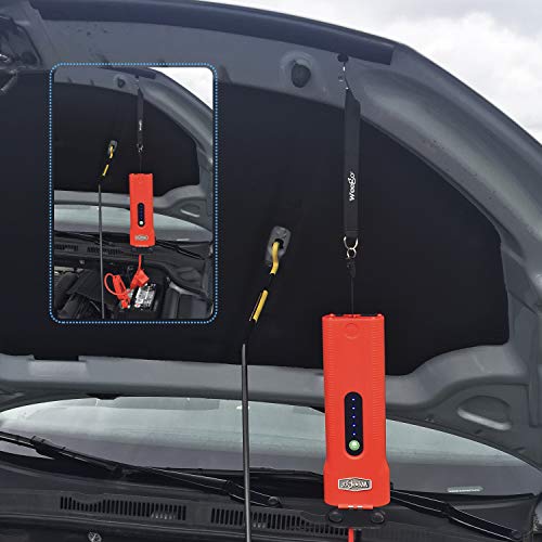 WEEGO 66 Jump Starting Power Pack  2500 Peak Amps 660 Cranking Amps High Performance Lithium Ion Jump Starter Quick Charges Phones 600 Lumen LED Flashlight Water Resistant - Thumbnail 2