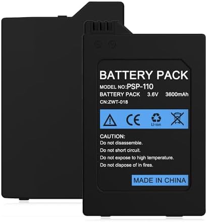 Amazon.com: Tectra PSP 1000 Battery, 3600mAh 3.6V Rechargeable 