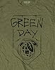 Green Day T Shirt Grenade Band Logo Official Mens Organic Military Green M #2