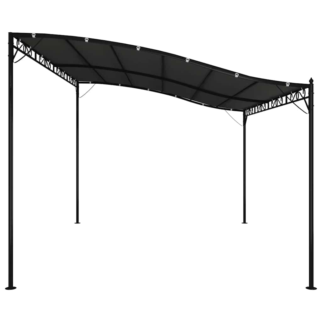 Tenda da sole in acciaio grigio antracite, 4 x 3 m, 180 g/m²
