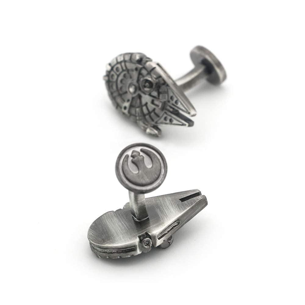 Gemelos de Camisa Halcón Milenario SW 25x16mm Gemelos Originales Para Camisas | Para Hombres y Niños | Regalos Para Bodas, Comuniones, Bautizos y Otros Eventos