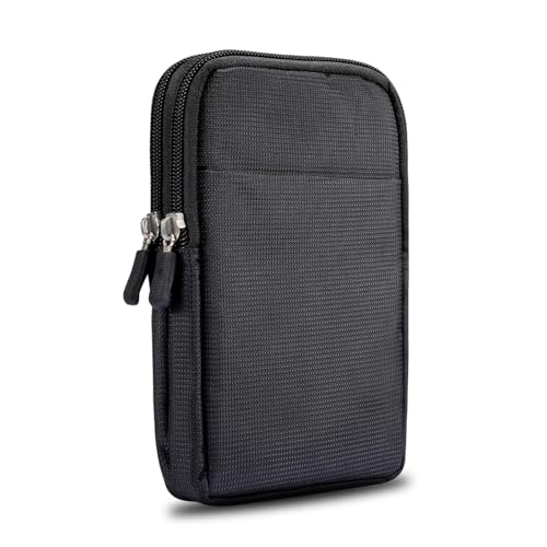 Étui de poche en nylon avec clip ceinture pour iPhone 15 Pro Max et Galaxy S24 Ultra