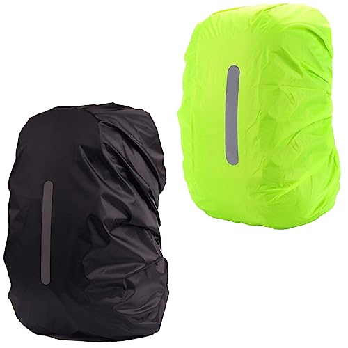 MOPHOEXII Wasserdichte Rucksack-Regenhüllen, ultraleicht, kompakt und faltbar, mit Reflektorstreifen für Wandern, Camping und Reisen… – Ansicht 1