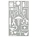 Aleks Melnyk #11 Stencil Metal/Medicine/Stainless Steel Planner Stencil Journal 1 PCS/Notebook/Diary/Bujo/Scrapbooking/Crafting/DIY Drawing Template Stencil