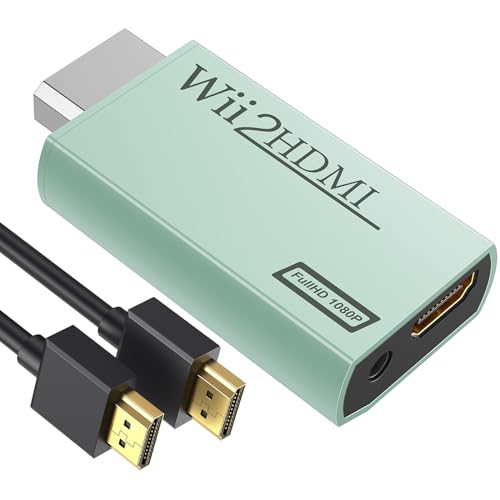 GANA Wii to HDMI Converter Adapter with Hdmi Cable Connect