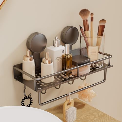 RUIHANDA Estante de ducha con ventosas sin