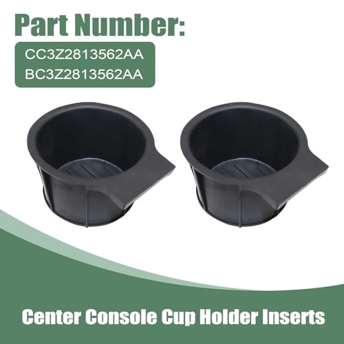 Insertos portavasos centrales negros 2 piezas para Ford Super Duty miniatura 2