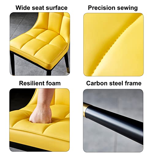 Jhkzudg Classic Faux Leather Dining Chairs,Kitchen Living Room Desk Side Chair,Upholstered High Back Kitchen Chairs,Soft Padded Seat And Metal Legs, For Home And Restaurants,White #TOP6