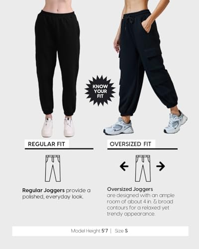 Image of Bewakoof Air 1.0 Women's Solid Oversized Plus Size Joggers