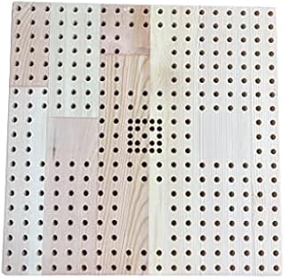 Kuksam - Handmade Wooden Blocking Board for Knitting Crochet and Granny Square (Pine) - Board Only (30 x 30 cm) (11 x11 Inch)