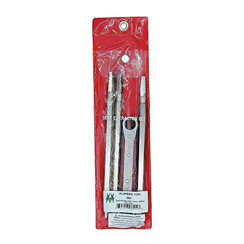 4-Piece Metal Seat Removal Set, Three Removal Tools and One Ratchet, Fit All Seat Wrench tool 4 Pieces With Bag