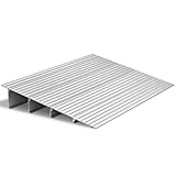 VEVOR Door Threshold Ramp 4‘’ Rise Aluminum Alloy Threshold Ramp Rated 800 lbs Load Capacity, Handicap Ramps for Home Steps for Wheelchair, Scooters, Power Chairs, Walkers, Bicycle, Tricycle