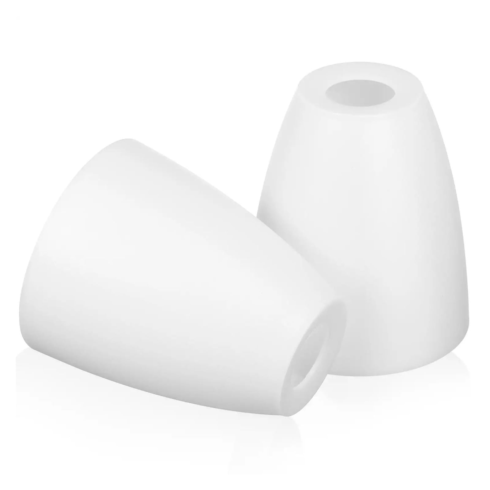 Bghyjkol White Lamp Shade 2Pcs Plastic Lampshade 30Mm Cylinder Cover For E14 Table Desk Bedside Lamps Home Hotel Study Lighting Accessories Small