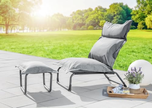 Chillroi Casablanca Sitzgruppe mit verstellbarem Stuhl und Hocker