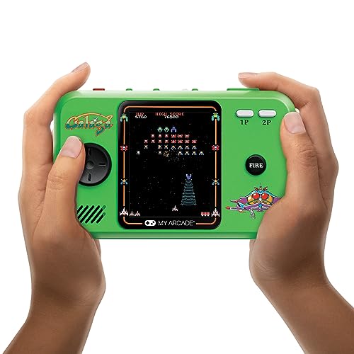 My Arcade Galaga/Galaxian Pocket Player Pro: Portable Video Game Console with 2 Games, Retro Gifts, 2.75" Color Display by My Arcade - Used condition - US$25.67