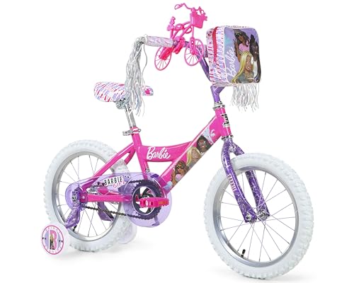 Dynacraft Barbie 16-inch Girls Bike for Kids Ages 5-7 Years - Fun and Stylish Design Sturdy and Durable Perfect for Kids Learning to Ride Easy to Assemble Ideal for Young Riders