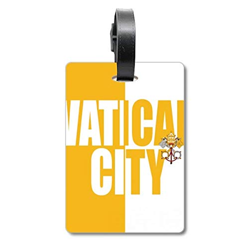 Étiquette de valise Vatican : porte-étiquette d'identification pour bagages voyage