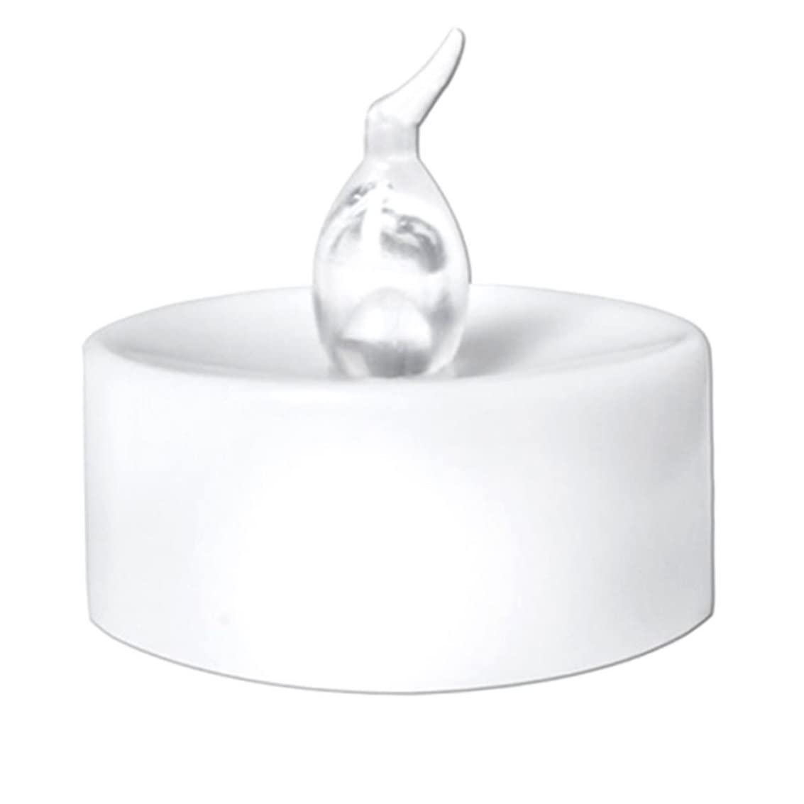 Porgeel White Led Tea Light Candles Flameless Candles Lights Battery Operated Flickering Realistic Tealight For Party Holiday
